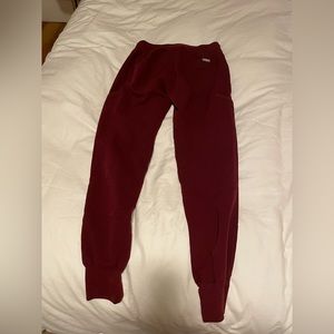 Maroon figs multi poker jogger bottoms XS